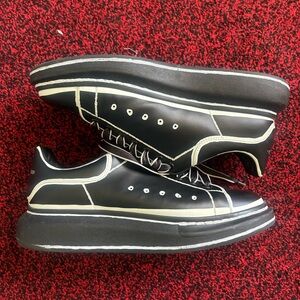 Alexander McQueen Black and White Men's Sneakers